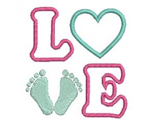 Stickdatei - LOVE Herz